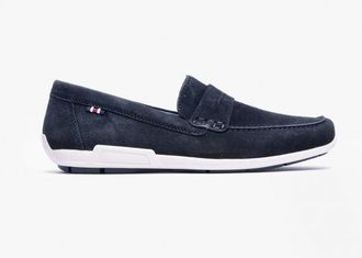 Rieker 09050-14 Mens Moccasin Loafers Blue - Size UK 6.5