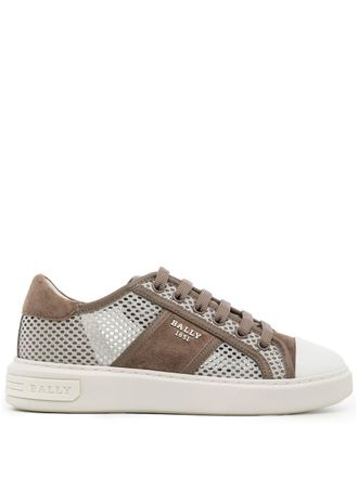 Bally Sneakers con inserti a rete - Marrone