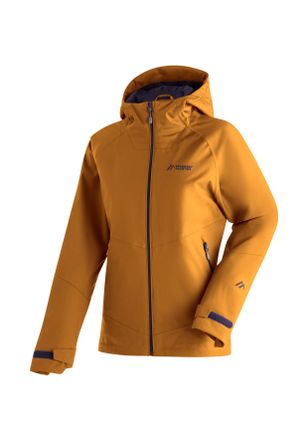 Maier Sports Outdoorjacke MAIER SPORTS Solo Tipo W, Damen, Gr. 40, braun (hellbraun), 100% Polyester (recycled), Rundhals, Jacken Outdoorjacke, Damen Wanderjacke, 
