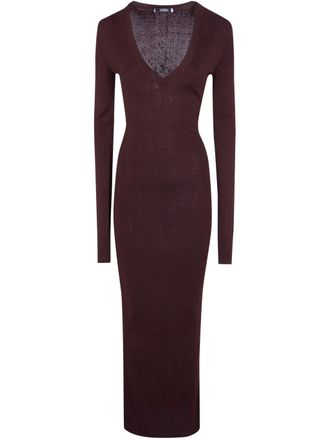 Entire studios Long Sleeve V Neck Midi