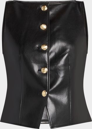 Cinq à Sept Camen Vegan Leather Vest