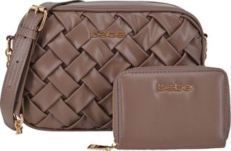 Bebe Luca Camera Crossbody Bag with Wallet in Taupe at Nordstrom Rack