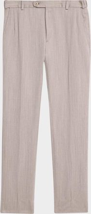 Brioni Mens Journey Flat-Front Trousers