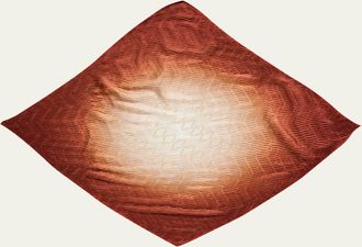 Giorgio Armani Pleated Ombre Silk Stole, 35.4