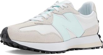New Balance Classics 327 Womens Shoes NB White/Glint Blue : 11.5 B - Medium, Suede/Synthetic