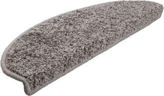 vidaXL Stair Mats 20 pcs 65x21x4 cm Grey Half Round Large Vidaxl