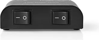 Nedis Caja De Control De Altavoz Puertos De 2 Puertos Abrazaderas De Terminales Impedancia Del Altavoz 4 16 Ohmios Carga Maxima Por Canal 150 W Aluminio Neg