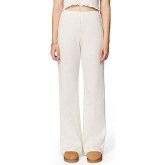 Florence By Mills Micro Thermal Wide Leg Pants in Jet Stream at Nordstrom Rack, Size Xx-Small