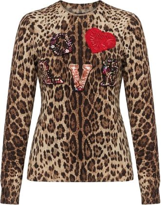Dolce & Gabbana Maglieria Girocollo - - Knitwear - Donna - Marrone - S
