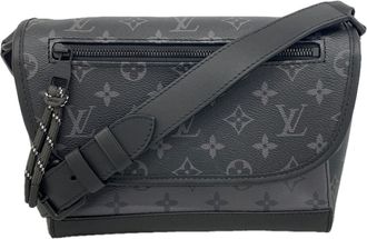 Louis Vuitton Black Gray Shoulder Bag (Pre-Owned)