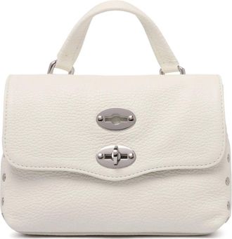 Zanellato Tassen, Dames, Beige, ONE Size, Leer, Melkwitte Postina Babytas