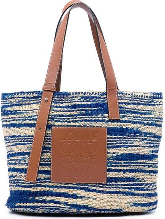 Loewe Pre-owned Loewe Large Raffia Anagram Basket Tote Ladies 88VW2U2K3NHRW3VW