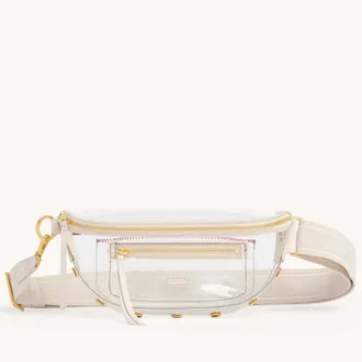 Hammitt Hammitt Charles Crossbody Clear Calla Lily White Brushed Gold Med