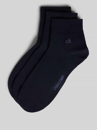 Calvin Klein Socken aus Baumwoll-Mix im 3er-Pack in Dunkelblau, Gr&ouml;&szlig;e 39-42