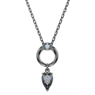 Swarovski Mesmera Ruthenium Plated Mixed Cuts Necklace