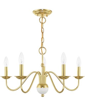 Livex Lighting Livex Windsor 5 Lt Polished Brass Chandelier