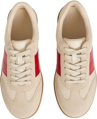 Reiss Lizzie Leather Trainer