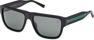 Timberland TB9337 Polarized 02R Mens Sunglasses Black Size 58