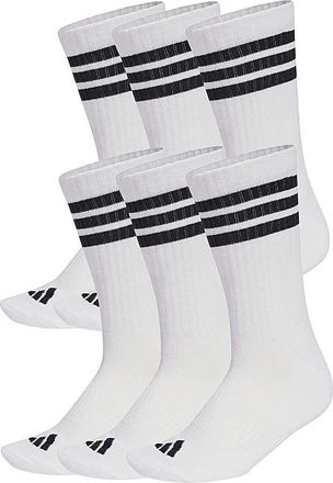 adidas 3 Stripes 6 Pack Crew Socks