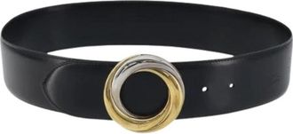 Cartier Pre-owned Trinity Riem - unisex - Vintage Accessoires - Zwart - ONE Size - Leer - Vintage