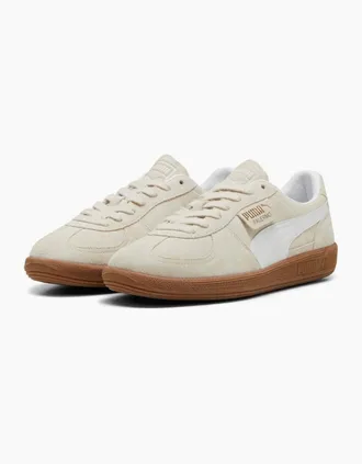 Puma Womens Puma Palermo Suede Womens White Trainers - Size: 8