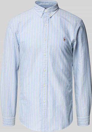 Polo Ralph Lauren Slim Fit Freizeithemd mit Button-Down-Kragen in Blau, Größe XXL