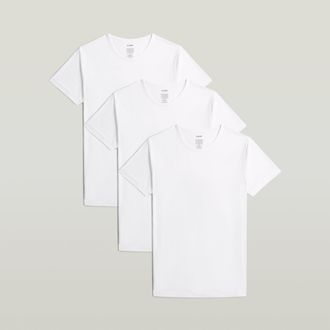 G-Star Crew T-Shirt Set van 3 - Wit - Heren