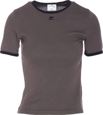 Courrèges Signature Contrast Logo T-shirt