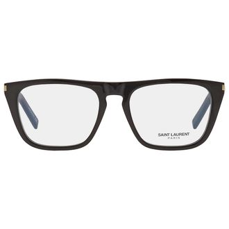 Saint Laurent Demo Browline Unisex Eyeglasses SL 343 003 55