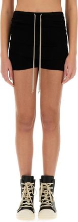 Rick Owens Black Solid Shorts