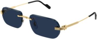 Cartier Premi&egrave;re Zonnebril - unisex - Zonnebrillen - Geel - 54 MM - Nylon - Accessoires