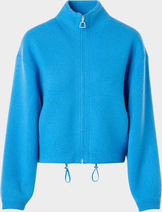 Akris Cashmere Pique Knit Zip Cardigan