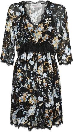 Ermanno Scervino Kanten Viscose Jurk - Dames - Korte kleedjes - Veelkleurig - M - Kleedjes