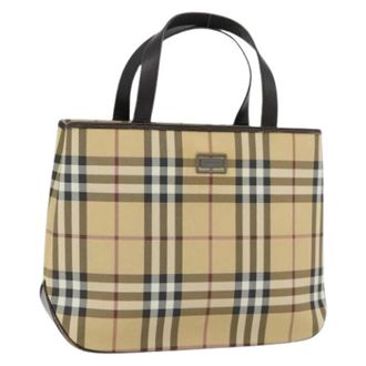 Burberry Pre-owned Handbags, female, Beige, Size: ONE SIZE Pre-owned Hand Bag