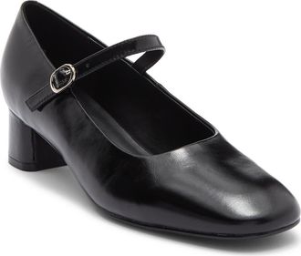 Jeffrey Campbell Top Class Mary Jane Pump in Black Crinkle at Nordstrom, Size 6.5