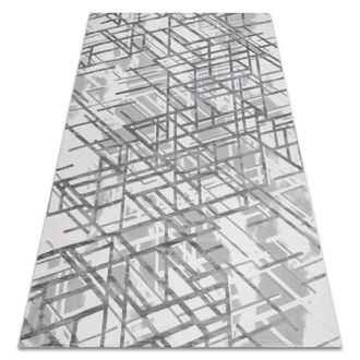 RugsX Rugsx - Alfombra Acr&iacute;lica Vals 8381 L&iacute;neas Espacial 3d Gris Grey 250x350 Cm
