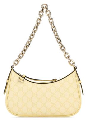 Gucci Yellow GG Emblem Small Shoulder Bag