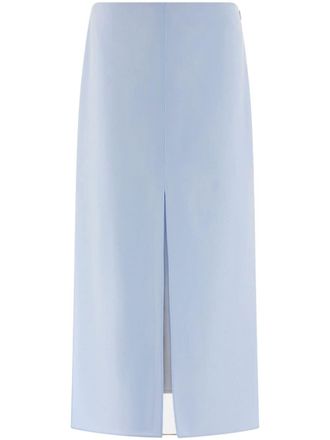 Ferragamo layered midi skirt - Blue