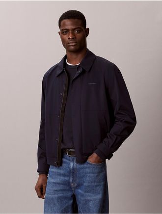 Calvin Klein Mens Nylon Classic Blouson Jacket - Blue - 2XL