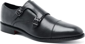 Anthony Veer Roosevelt II Double Monk Strap Loafer in Black at Nordstrom Rack, Size 14