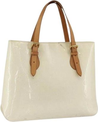 Louis Vuitton Pre-owned Tote Bags, female, Beige, Size: ONE SIZE Pre-owned Vintage Patent Leather Shoulder Bag