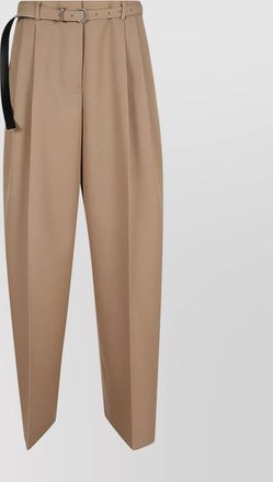 Jil Sander wide leg trousers removable belt