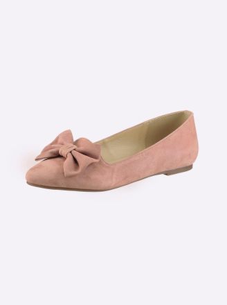 Andrea Conti Ballerina ANDREA CONTI, Damen, Gr. 36, rose, Leder, Veloursleder, Schuhe Ballerina
