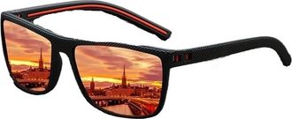 Generic Fashion Nail Decoration Vintage Square Polarized Sunglasses Men Women, UV400 Driving Fishing Sunglasses, Classic Polarized Shades Outdoor Eyewear(566(