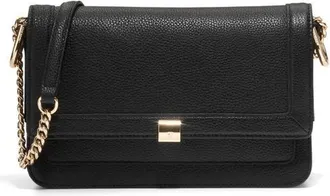 Cole Haan Daniella Leather Chain Shoulder Bag in Black at Nordstrom
