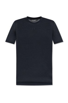 Dolce & Gabbana Logo Embroidered Crewneck T-shirt