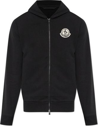 Moncler Hoodie - Heren - Vesten met rits - Zwart - XL - Katoen - Hoodies & sweatvesten