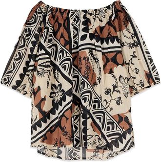 Oltre Dames, Blouses & Shirts, Beige, Maat: XL Katoen