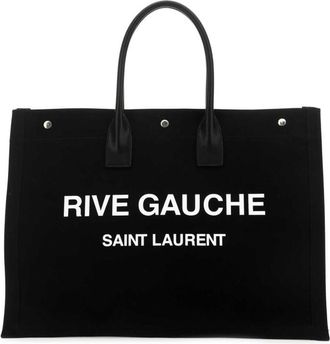Saint Laurent Black Rive Gauche tote bag