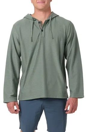 O'Neill Bavaro Cotton Blend Poncho Hoodie in Sage at Nordstrom, Size Xx-Large
